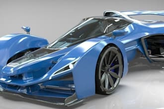 mod 3d car for asseto corsa,blender fiverm design, glb game asset,sim racing rig