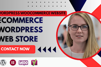 create wordpress woocommerce website, ecommerce online store website redesign