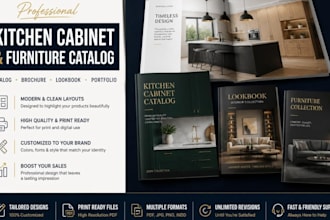 design kitchen cabinet furniture product catalog, brochure, magazine, lookbook