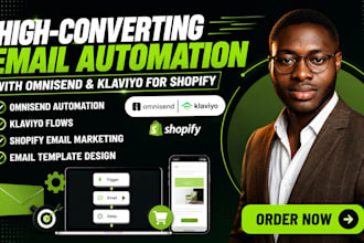 setup omnisend klaviyo shopify email marketing flows omnisend email template