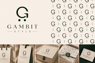 design a luxury seamless logo pattern for your brand