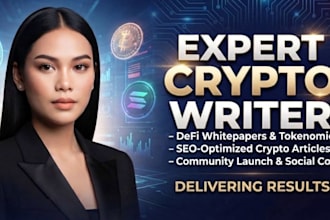 write crypto copywriting, defi whitepapers and web3 content