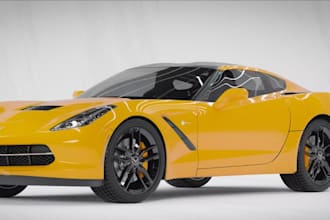game ready 3d supercar,suv render,car chase animation,pickup truck model for ue5