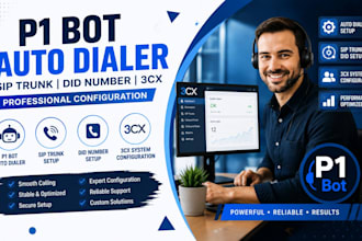 p1 bot auto dialer sip trunk did number 3cx configuration