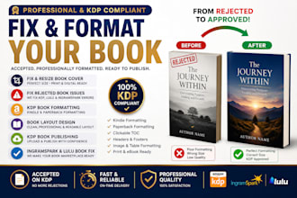 fix resize book cover fix rejected book for amazon kdp book formatting