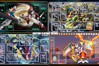 design custom tcg playmat mtg deskmat anime playmat pokemon yugioh playmat