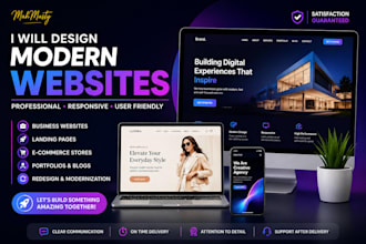 create a modern professional website that converts visitors