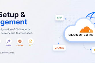 configure cloudflare and dns records for your domain