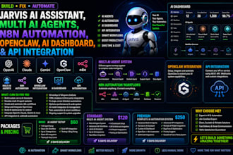 build fix multi ai agent jarvis ai assistant dashboad open claw n8n automation
