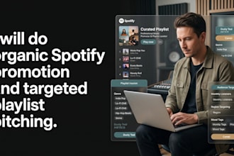do organic spotify promotion and targeted playlist pitching