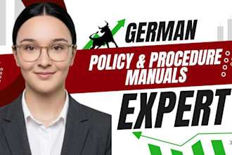 draft a german policy and procedure manuals, for businesses, compliance, sops