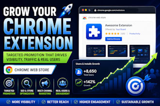 promote your chrome extension with SEO, targeted marketing and user acquisition