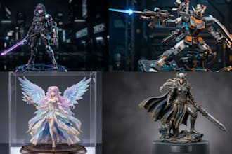3d print and paint custom anime and game figures