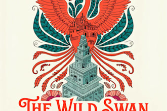 make illustrated fairytale book cover