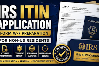 prepare your irs itin application and form w7