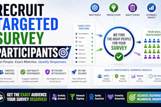 recruit targeted survey participants matching your exact demographic