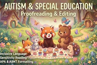 proofread and edit autism, special education