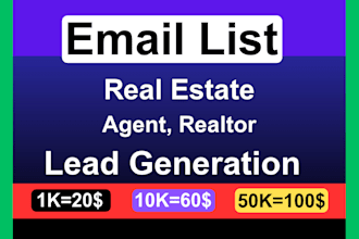 do real estate agent, realtor email lead generation and zillow scraping