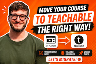 migrate online course to teachable, elearning transfer content thinkific, kajabi