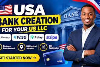 usa bank creation, USA physical address,USA proof of address, USA llc, US bank