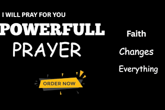 write a heartfelt personalized prayer for your special intention