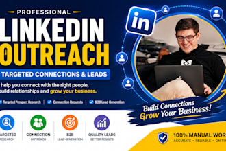 do linkedin outreach, connection requests and cold messaging