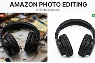 edit amazon product photo and remove background for main image