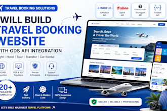 integrate amadeus sabre gds API into your travel, hotel booking website