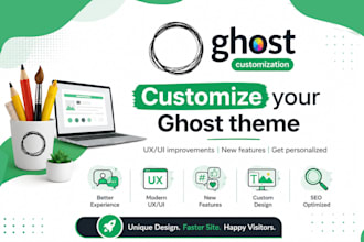 customize your ghost cms website or fix your ghost cms blog