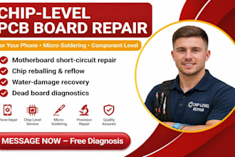 fix pcb board issue in your phone with chip level repair