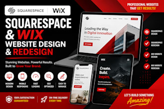 squarespace website design squarespace redesign wix website design wix redesign