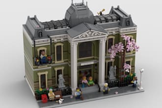 design a custom lego moc sets with XML parts list and PDF instructions
