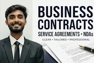 draft business contracts, service agreements and ndas