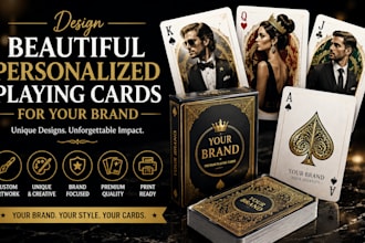 design beautiful personalized playing cards for your brand