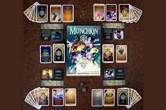design custom card game playing card trading card game board game design