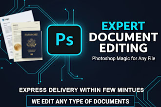 edit documents in photoshop, text editing