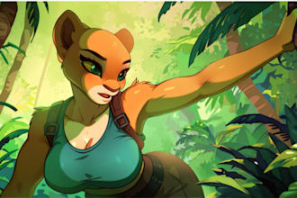 draw furry art fursona character design furry oc anthro furry reference sheet