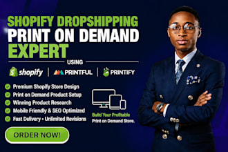 create a shopify dropshipping print on demand website