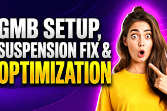 setup, do google business profile verification and reinstate gmb
