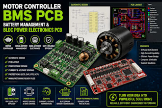 design motor controller, bms pcb, battery management and bldc power electronics
