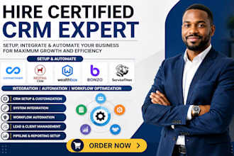 setup connecteam redtail crm wealthbox bonzo integration servicetitan automation