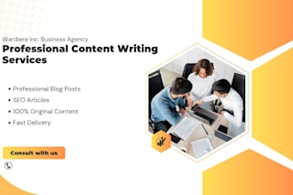 write professional blog posts and articles