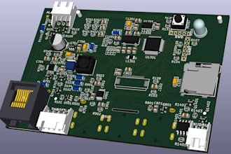 design esp32 iot pcb, electronic hardware prototype, gerber bom and 3d enclosure