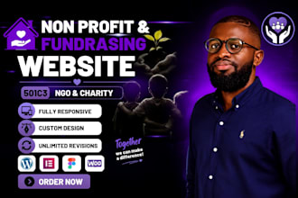 do nonprofit website ngo charity 501c3, fundrasing website election on wordpress