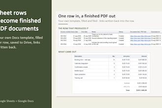 turn google sheets rows into pdf invoices and documents with apps script