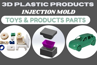 design plastic products with injection molding cad and dfm for manufacturing