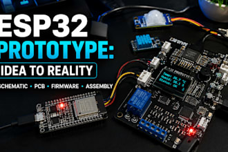 design and build a complete electronics prototype on esp32