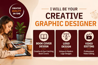 design professional graphics, logo, book covers and videos