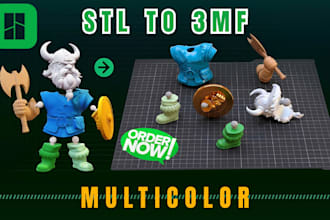 color paint split and convert stl to 3mf for bambu lab multicolor 3d printing