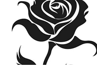 do image into tattoo, stencil art or silhouette